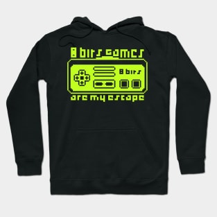8 Bits Games are My Escape Hoodie